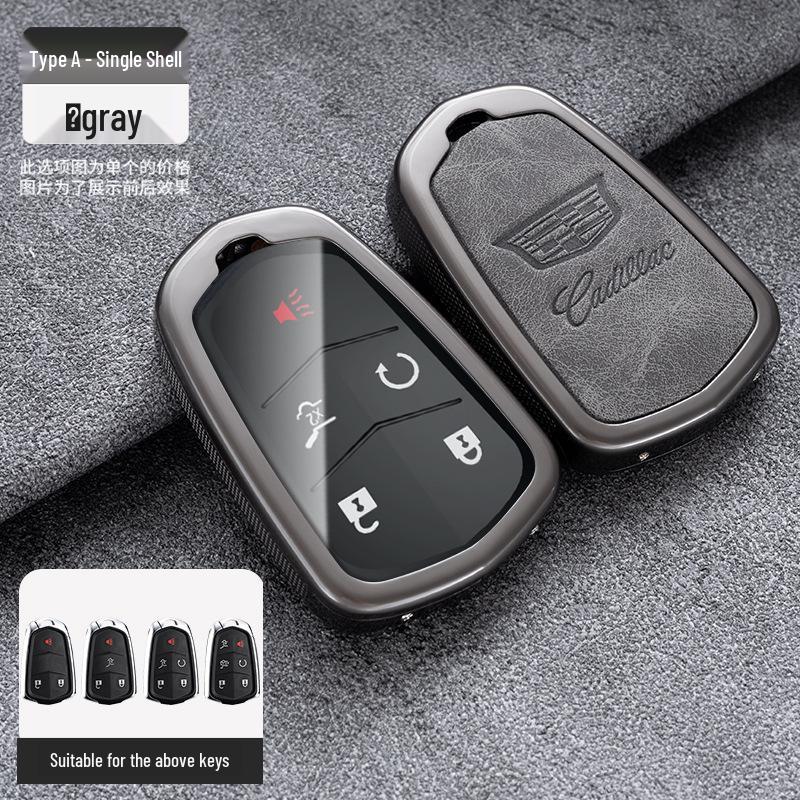 Cadillac Key Case: Metal Shell for CT5, XT4, XT5, XTS, ATSL, CT6 Models.