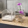 3 In 1 Hamster Hideout Acrylic Sand Bath Box Tunnel System Small Pet House  Sand Bathing