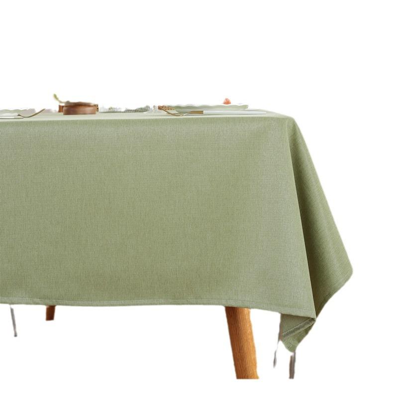 Modern Simple Polyester Vegan Style Rectangular Tablecloth Coffee Table Tablecloth Dining Table Cloth Anti-Splashing Water