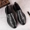 Fashion Men's Casual Leather Shoes High Quality Cowhide Dress Shoes Business Leather Shoe Comfort Slip-on Loafers Soft Leather Men Shoes