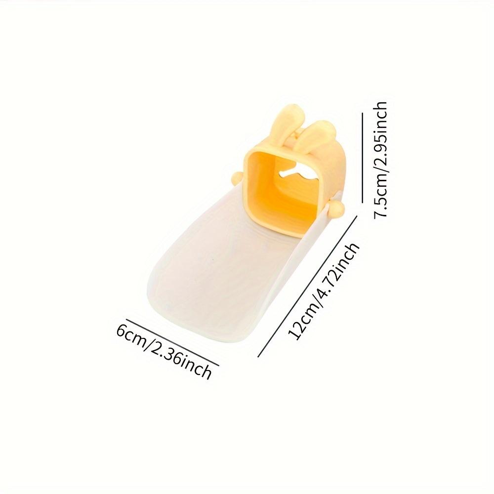 U-Shaped Faucet Extender with Cute Bunny Design - Durable Polyester Kitchen Sink Faucet Extender, Drinking Water Safe, Easy Installation