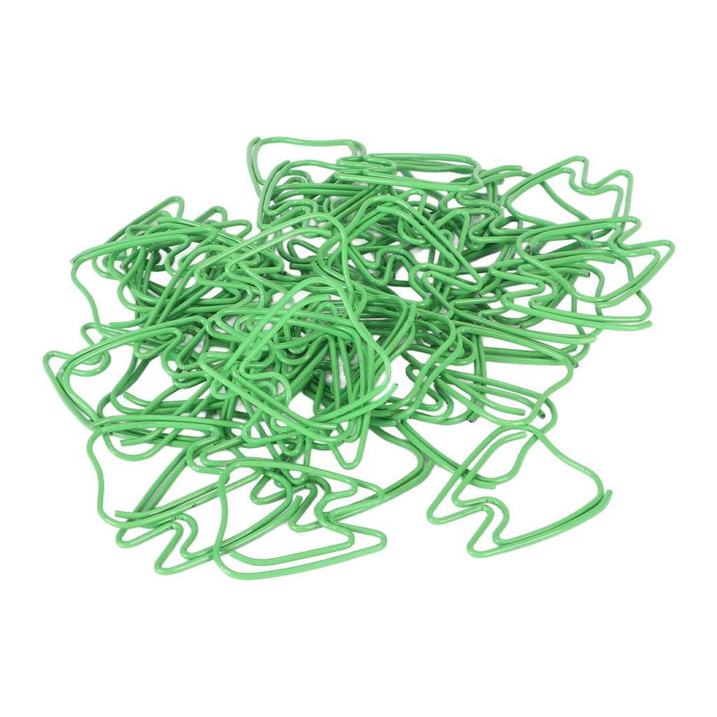 100pcs Paper Clips with Storage Box Skid Resistance Exquisite Cute Paper Clips for Office School