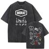 T-shirt Morat Asuntos Pendientes Lavata Vintage Uomo Donna Moda Hip Hop Punk T-shirt Casual Comfort Manica Corta T-shirt