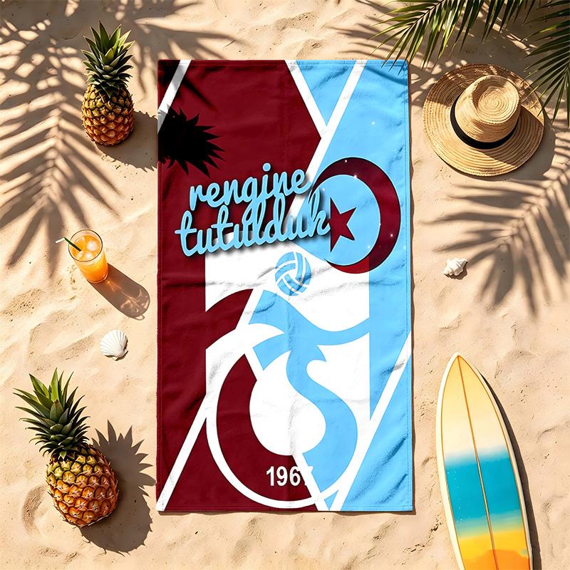 Trabzonspor (5) Thema Strandtuch Sandabweisend Weich Und Bequem Geeignet Für Den Pool Camping Yoga Und Tauchen Ein Reise-Essential