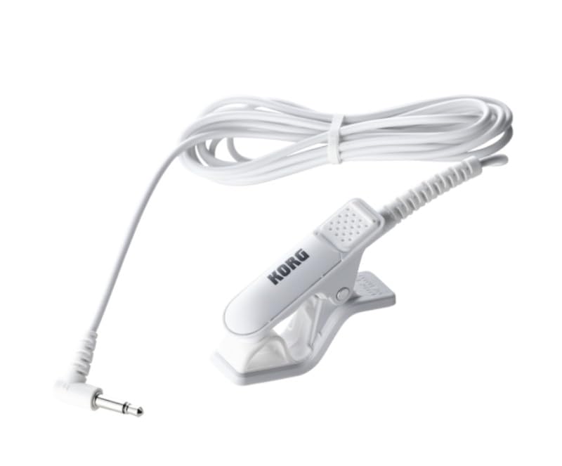 Korg WH Tuner Metronome WH Tuner Microphone Set TM-70F + CM-400 (White)