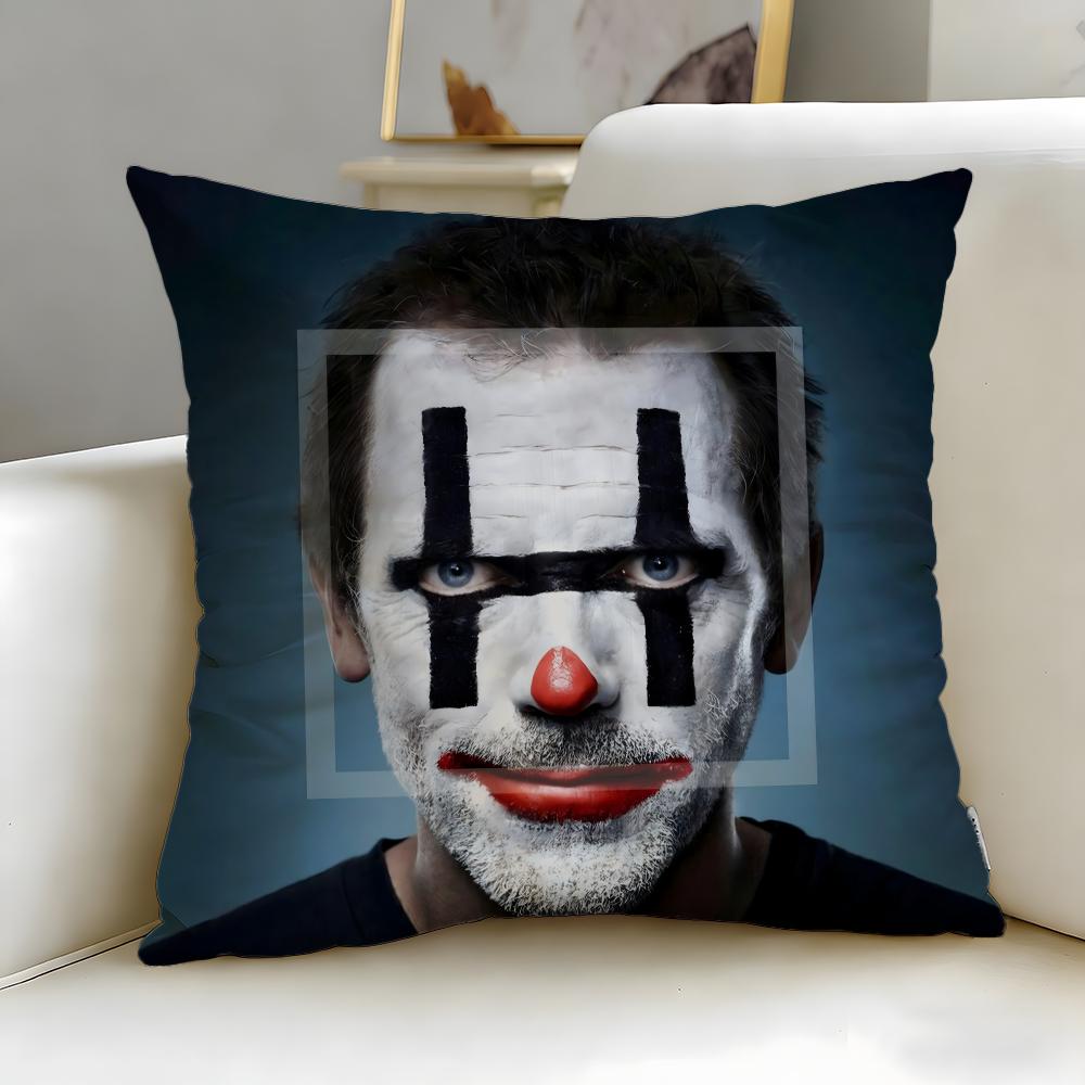 classic TV series Dr House Cushion Cover Soft  EasyWash Pillow Case  Versatile for Couch Bed Travel and Office