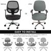1/2Pc Jacquard Split Chair Cover Solid Color Soft Elasticity Polar Armchair Slipcover Computer Seat Stretch Rotating Lift Gaming
