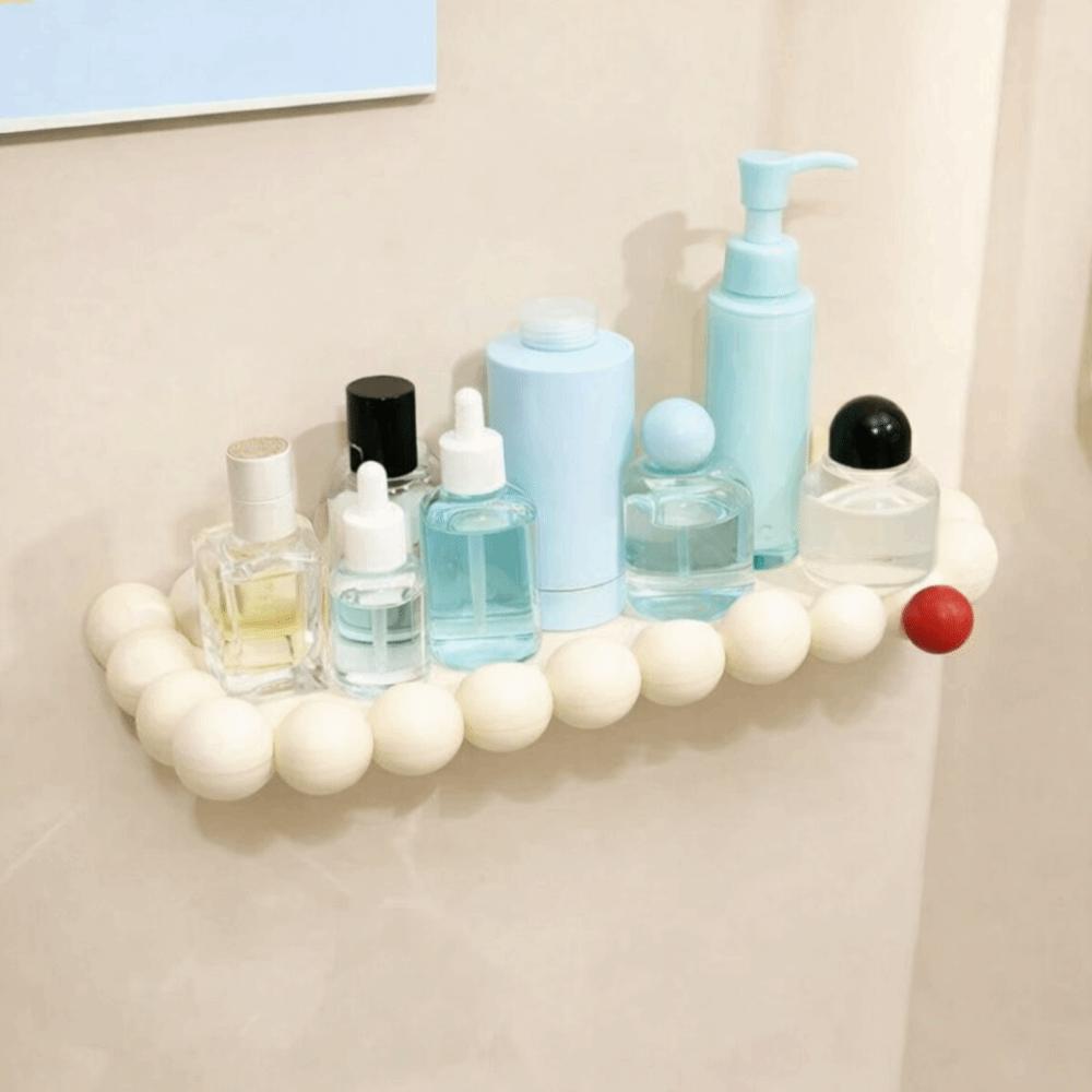 Punch Free Cloud Suction Cup Storage Rack Wall Mounted Wall Display Shelf Bathroom
