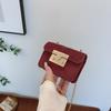 Chic Autumn Casual Mini Square Bag For Women With Soft Pu Leather And Chain Strap