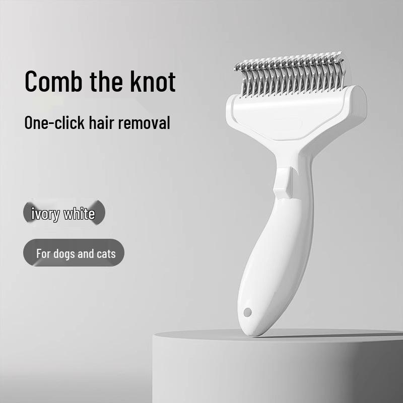 

Распутывающая расческа для кошек и собак - Расческа для удаления шерсти из нержавеющей стали Pet Comb