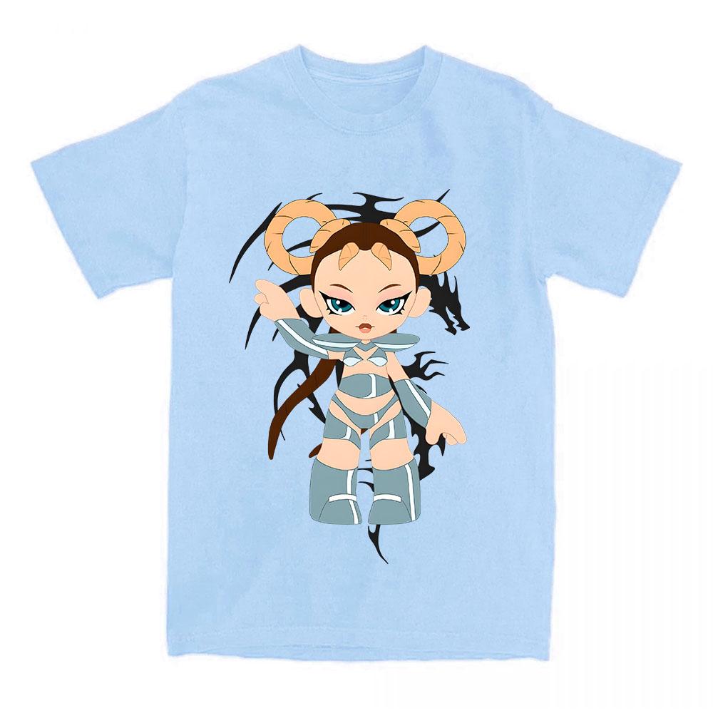 Lola Índigo Graphic T-shirt Cotton Short Sleeve Female Tshirts Casual Loose Women Men T Shirt Singer Cartoon Printing Clothing