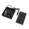 Energy Efficient Solar Exhaust Cooling Fan For Workspaces High Performances Airflows Lightweight Silicone Plastic Build Simple Installation