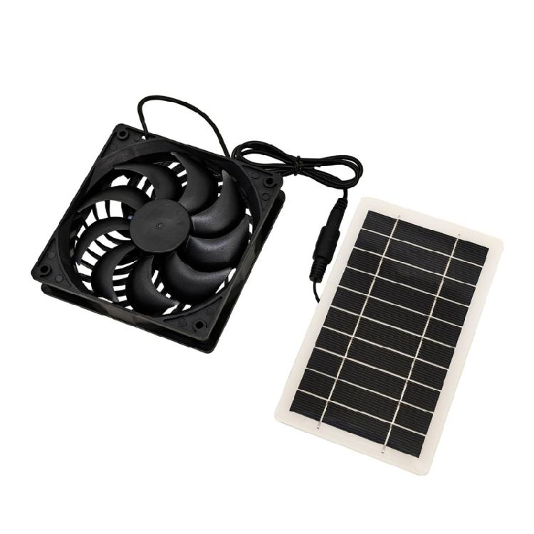 Energy Efficient Solar Exhaust Cooling Fan For Workspaces High Performances Airflows Lightweight Silicone Plastic Build Simple Installation