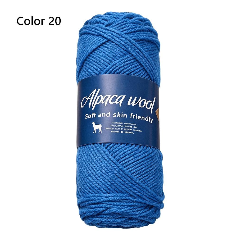 1Roll Handicraft Alpaca Wool Yarn Soft Warm Coarse Yarn DIY 100g Knitting Crocheting Yarn