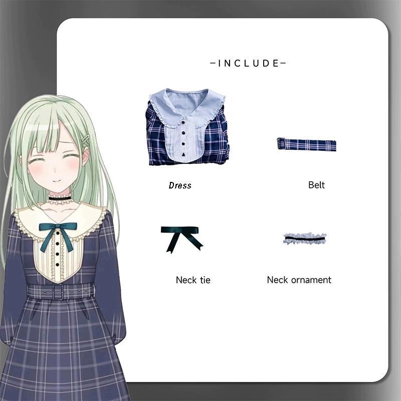 Bang Dream! Ave Mujica Wakaba Mutsumi Cosplay Costume Anime Mortis  Women Jk Uniform Halloween Suit