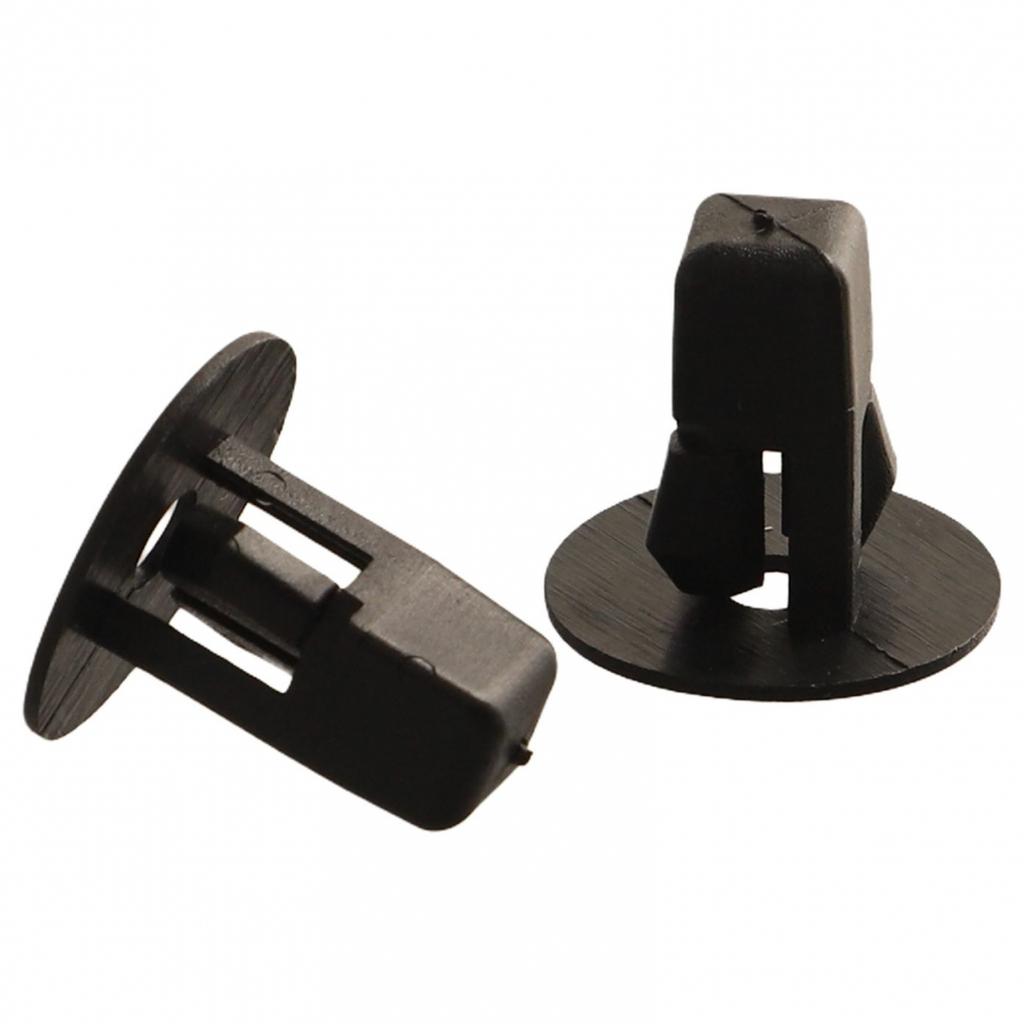 50pcs Car Fender Liner Clip Screw Grommet Clamp Auto Fasteners-Set Black