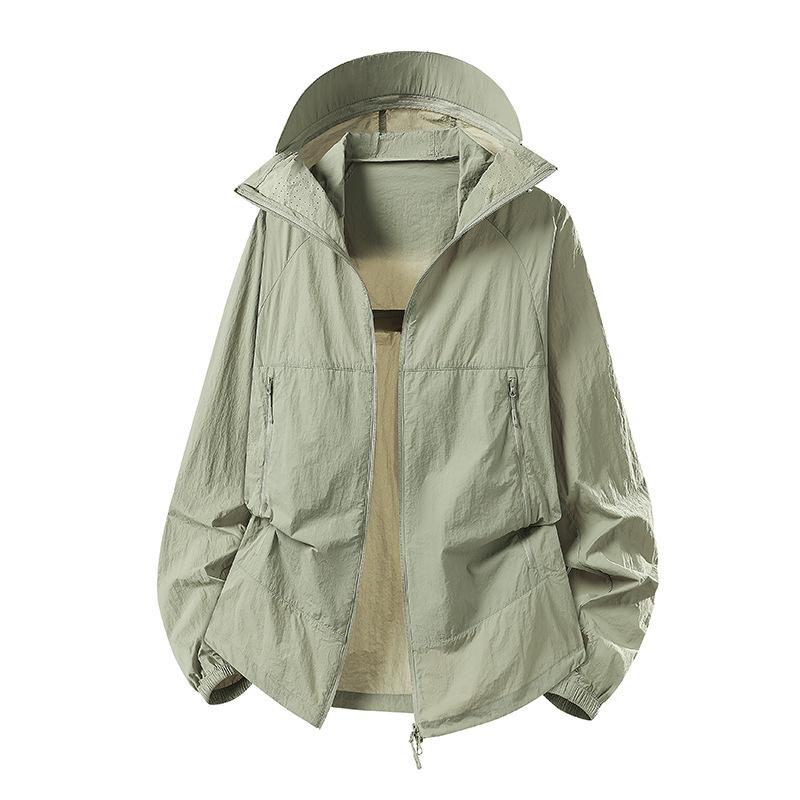 Outdoor Sunscreen Clothing Women's Summer 1011 New Ice Silk Breathable Sunscreen Clothing Light and Quick-drying Jacket