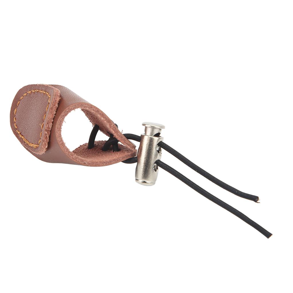 Archery Mongolian Finger Wrench Good Protection Lightweight Comfortable Archery Finger Guard for Recurve Bow Brown
