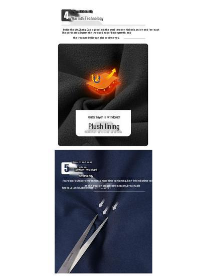 Unisex Waterproof Fleece-Lined Detachable Hiking & Ski Pants