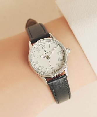 [OST] OST Moonlight Garden Black Leather Women's Couple Leather Watch OTC219V01ASB
