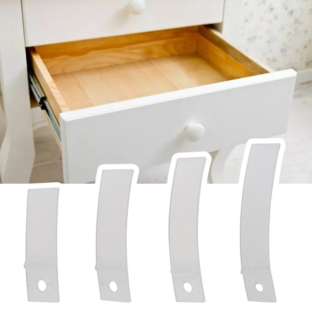 10Pcs Plastic Drawer Stops Drawer Bottom Repair Fixing Tool Home Anti-slip Drawer Stoppers Furniture Drawers Accessories