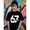 New Children Funny Six Seven Meme Print T-Shirt for Men Novelty Kids Tees Crew Neck Short Sleeve T-Shirt Loose Casual Clothing