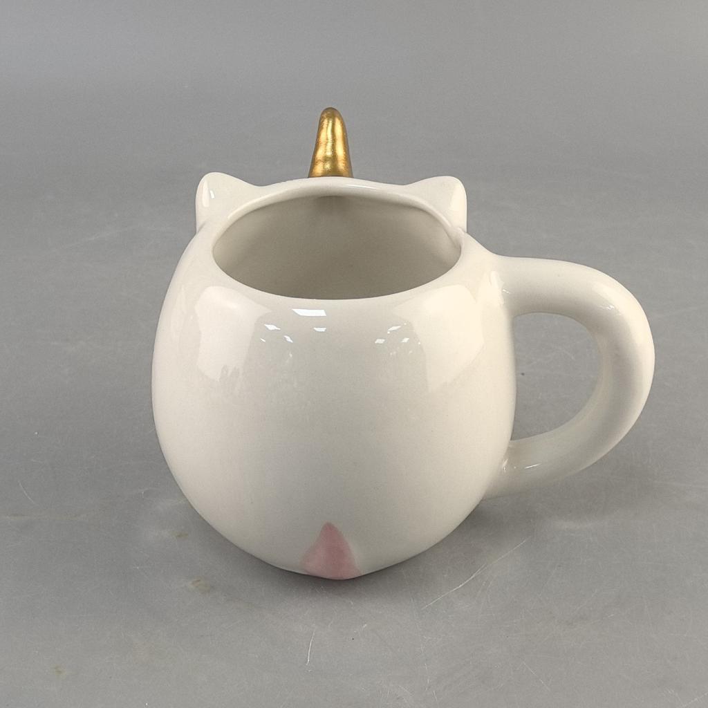 Einhorn Keramiktasse Milch Frühstückstasse Regenbogenpferd Cartoon Bürotasse Zuhause kreative Tasse