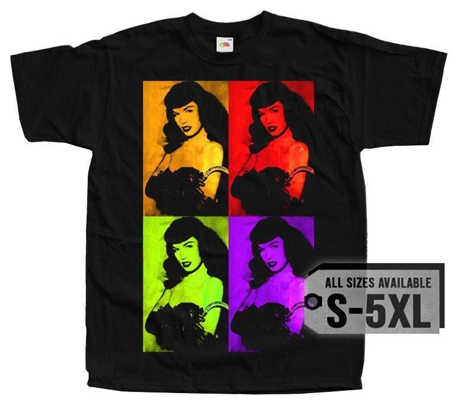 Bettie Page V14 Poster Men T-Shirt all sizes S-5XL L