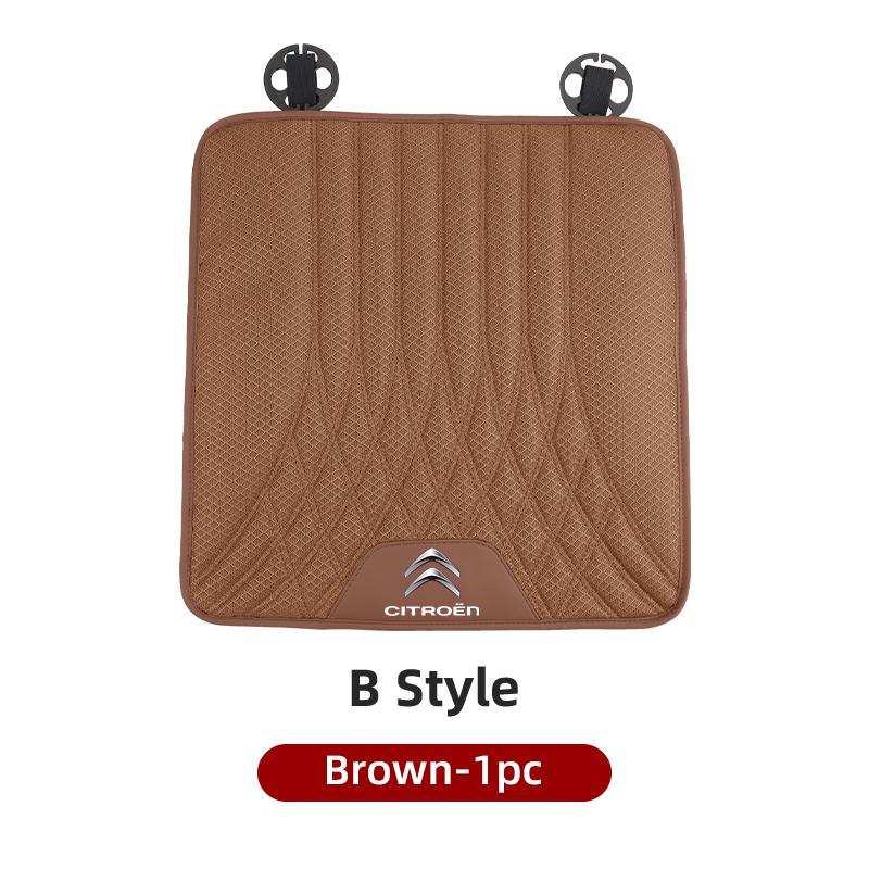 Car Ice Silk Seat Cushion Breathable Anti-Slip Pad Seat Cover Accessories For Citroen C4 C3 C5 C1 C2 Berlingo Celysee Cactus Pic