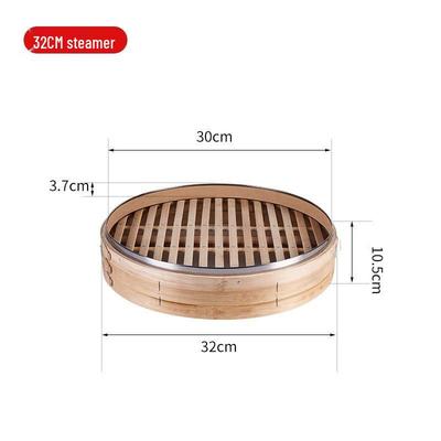 Cesta de Bambu para Cozinhar no Vapor ZISIZ