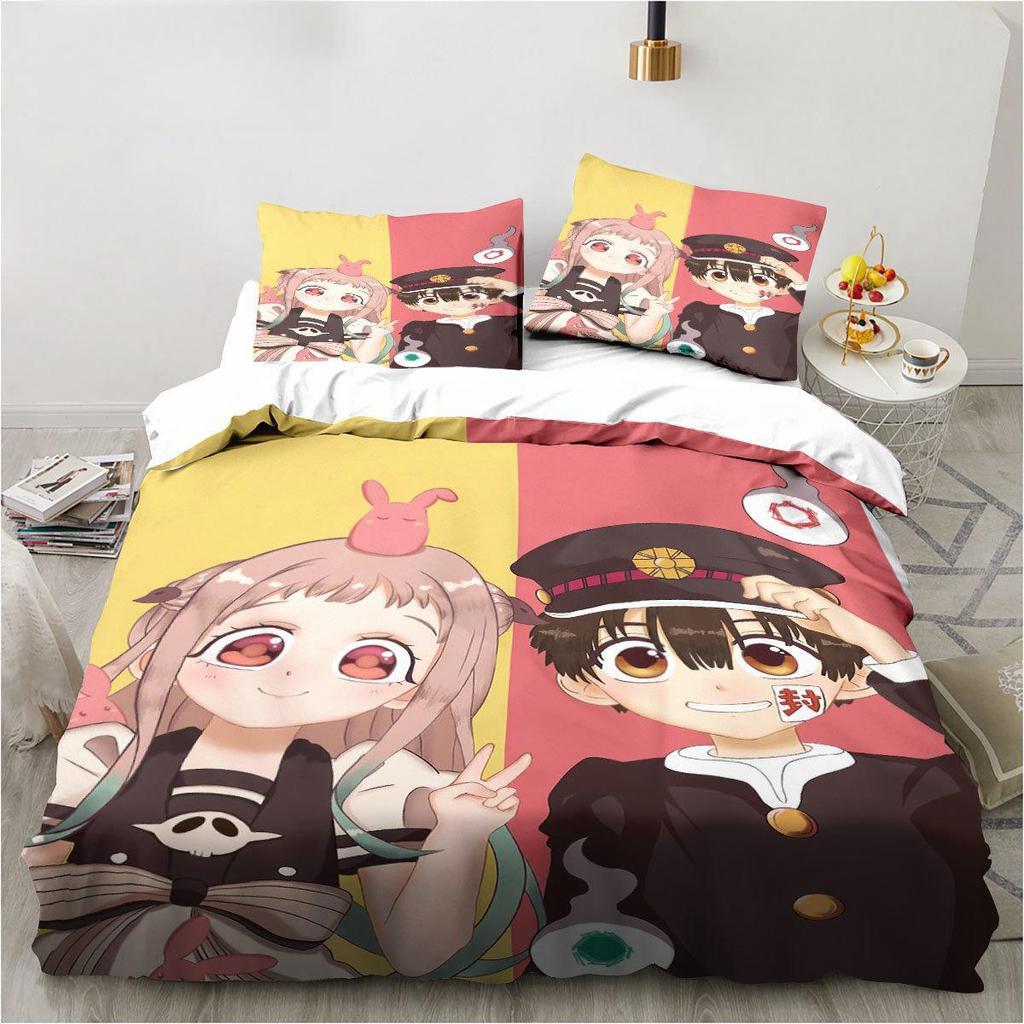 Toilet-Bound Hanako-kun 3D Printed 2/3pcs Bedding Set Duvet Covers Pillowcases Comforter Bedding Set Bedclothes Bed Linen