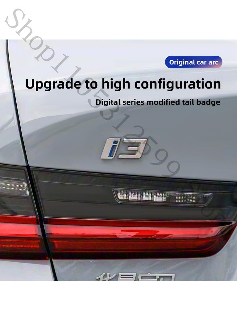 3D ABS Auto Emblem Karosserie Heck Kofferraum Fenster Aufkleber Abzeichen Dekoration Decal Auto Modifikation Für BMW ix3 ix i3 i4 i7 Zubehör