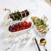 Kreativer Schwan Keramikteller, Dessert-, Sushi- & Obstservierschale, Dekorative Schwanenplatte