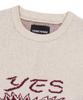 YESEYESEE Eye Knit Pullover Sweater Oatmeal