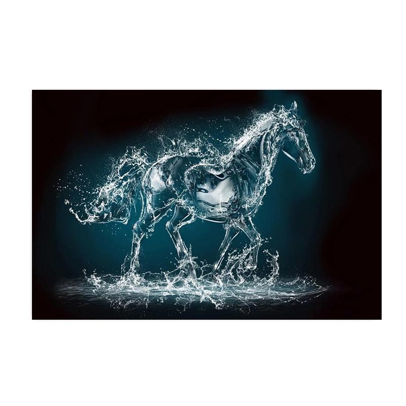 Moderne Tier Pferd Kunst Leinwand Malerei Poster und Drucke Abstrakte Wand Kunst Bilder für Wohnzimmer Hause Dekoration Cuadros