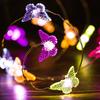 LED String Light Butterfly Bee Flower Sea Animals Fairy Lights Solar-Powered Waterproof Decorative