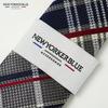 [New Yorker Blue] Check Pattern (Multi-Check) Necktie NB915913 Navy Gray Free Size Business Suit Style Gift
