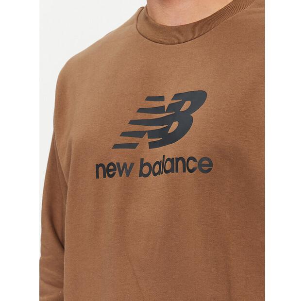 Худи New Balance Essentials Stacked Logo French Terry Crewneck