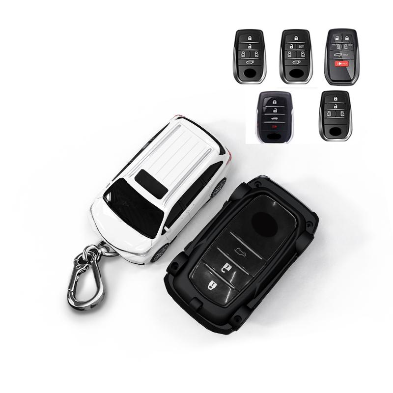 Autoschlüsselhülle Abdeckung Für Toyota Sienna Smart 2/3/4/5/6 Tasten Keyless Fernbedienung Schutz Fob Halter Zubehör