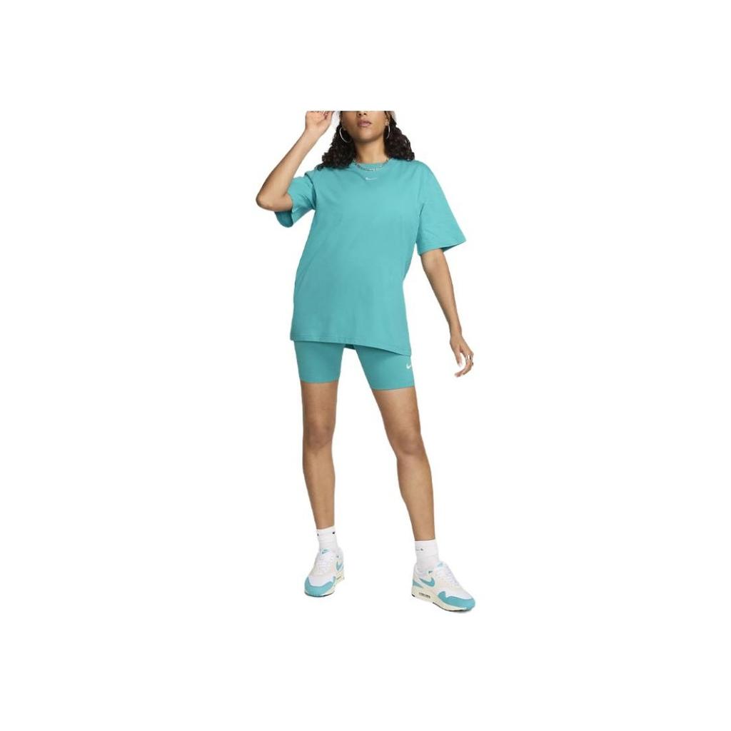 Nike Sportswear Classic Solid Color Logo High-Waisted Motorcycle Sports Shorts Women shorts Dusty-Cactus DV7797-345