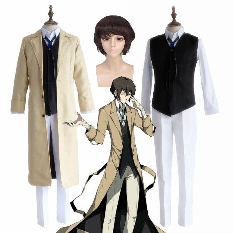 Authentic Osamu Dazai Cosplay Costume With Breathable Fabric And Perfect Stitches