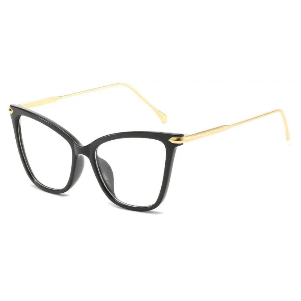 

Модные очки для чтения «кошачий глаз» для женщин, рецептурные линзы, большие женские прозрачные очки, очки для пожилых читателей, оправы для очков +275