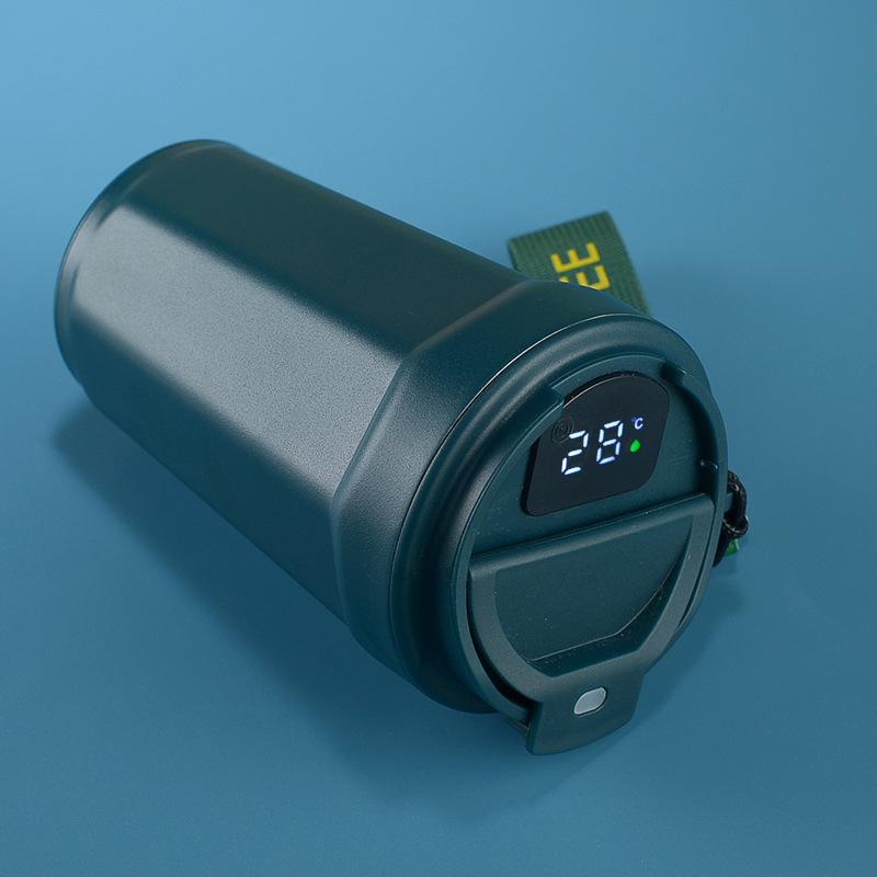 

400 мл кофейная чашка из нержавеющей стали 304, простая повседневная чашка для пары, высокая эстетическая ценность, чашка с вакуумной изоляцией, подарочная бутылка для воды 400ml зелёный