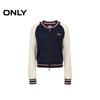 ONLY Women's College Style Color Block Wool Blend Cardigan
