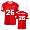 T-shirt Canada Maglia da Calcio 2026 Stampa T-shirt Unisex Streetwear Scollo a V Estiva Manica Corta