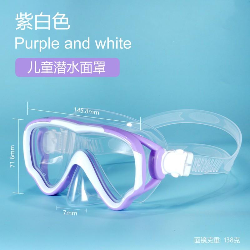 Schnorchelset Mit Anti-Beschlag-Maske Dry-Top Schnorchel Erwachsene Kinder Großer Rahmen Schwimmbrille