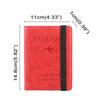RFID Leather Passport Bag Wallet Multi-function Document Package Portable Travel Ultra-thin Passport Holder