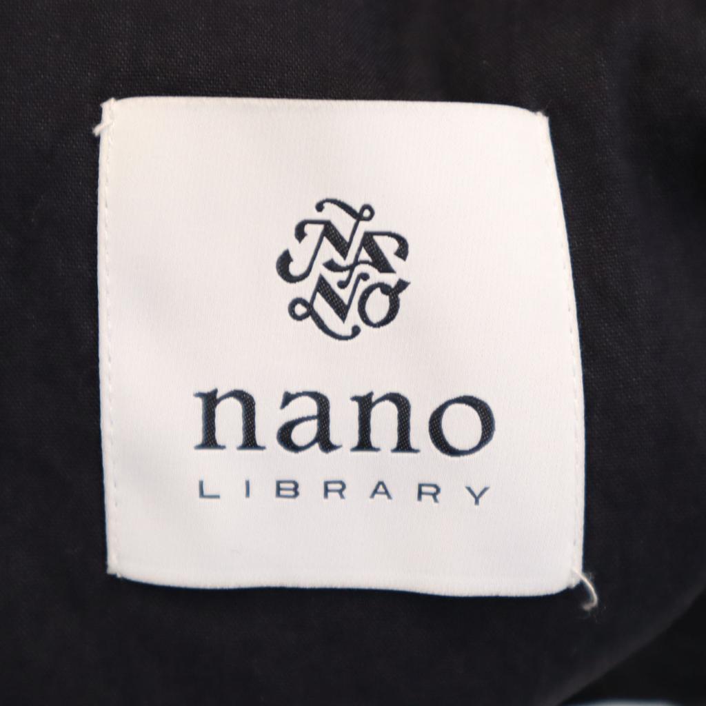 Unused Nano LIBRARY Linen Blend Military Jacket L Black Men's Used