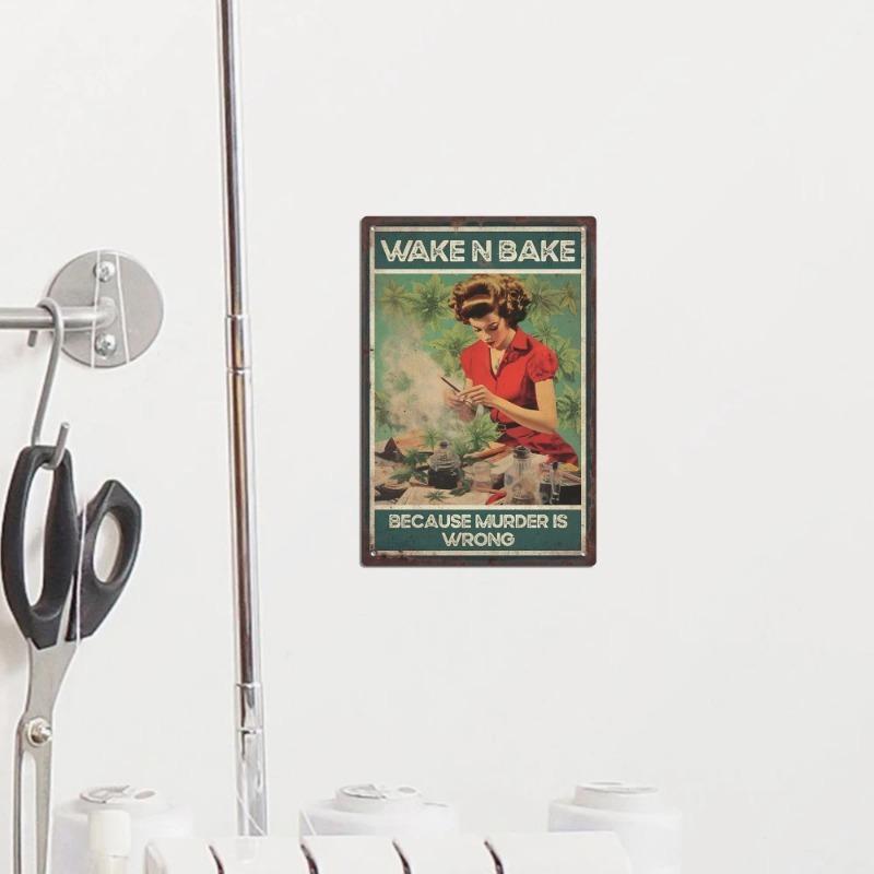 Riding Tin SignsMetal Plaque Vintage Painting Retro Plate Iron Poster Decoration Wall Art Decor for Home