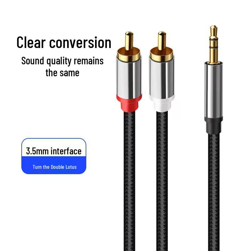 USB-C to RCA Splitter: 3.5mm Audio Cable for Phone, Computer, and Speaker